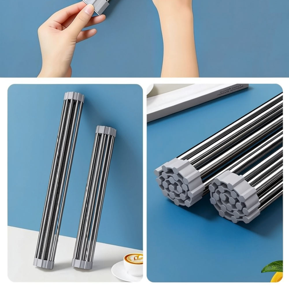 رف تجفيف أطباق من الفولاذ المق - مراجعة Women Kitchen Accessories وسعره