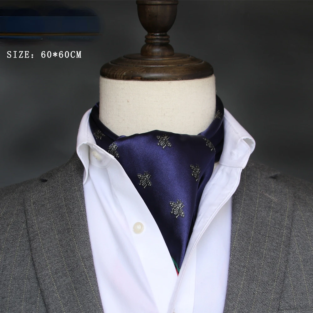 وشاح حريري رجالي بريطاني، منشف - مراجعة Silk Scarf Square وسعره